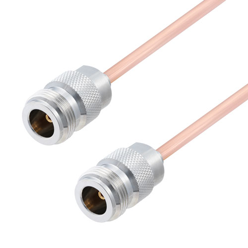 N Female to N Female Cable RG402 Type .141 Coax in 48 Inch FMCA2815-48