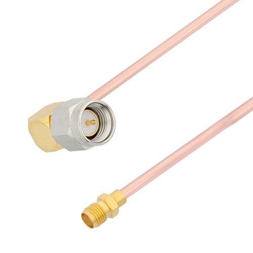 RA SMA Male to SMA Female Cable RG402 Type .141 Coax in 150 CM FMCA2821-150CM