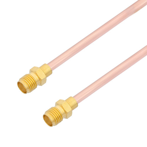 SMA Female to SMA Female Cable RG402 Type .141 Coax in 48 Inch FMCA2823-48