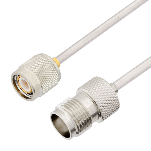 TNC Male to TNC Female Cable Tinned Aluminum RG402 Type .141 Coax in 48 Inch FMCA2837-48