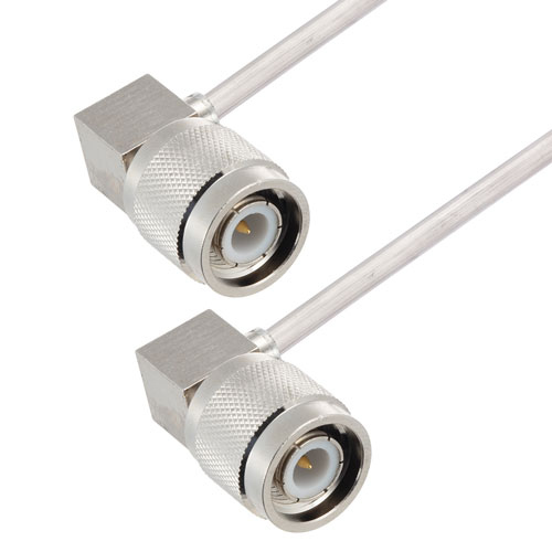 RA TNC Male to RA TNC Male Cable Tinned Aluminum RG402 Type .141 Coax in 100 CM FMCA2839-100CM