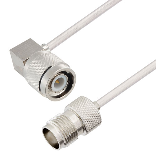 RA TNC Male to TNC Female Cable Tinned Aluminum RG402 Type .141 Coax in 100 CM FMCA2840-100CM