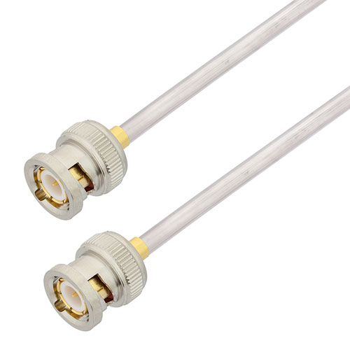 BNC Male to BNC Male Cable Tinned Aluminum RG402 Type .141 Coax in 24 Inch FMCA2848-24