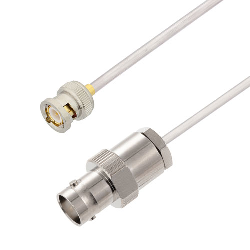 BNC Male to BNC Female Cable Tinned Aluminum RG402 Type .141 Coax in 36 Inch FMCA2849-36