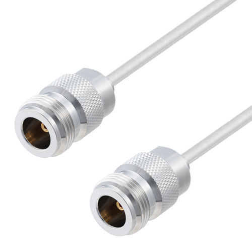 N Female to N Female Cable Tinned Aluminum RG402 Type .141 Coax in 24 Inch FMCA2860-24