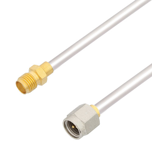 SMA Male to SMA Female Cable Tinned Aluminum RG402 Type .141 Coax in 150 CM FMCA2862-150CM