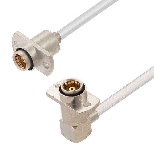 Slide-On BMA Jack 2 Hole Flange to RA Slide-On BMA Jack 2 Hole Flange Cable Tinned Aluminum RG402 Type .141 Coax in 150 CM FMCA2870-150CM