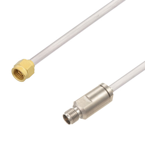 2.92mm Male to 2.92mm Female Cable Tinned Aluminum RG402 Type .141 Coax in 48 Inch FMCA2873-48