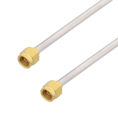 2.92mm Male to 2.92mm Male Cable Tinned Aluminum RG402 Type .141 Coax in 24 Inch FMCA2874-24