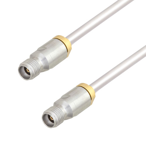 3.5mm Female to 3.5mm Female Cable Tinned Copper RG402 Type .141 Coax in 36 Inch FMCA2878-36