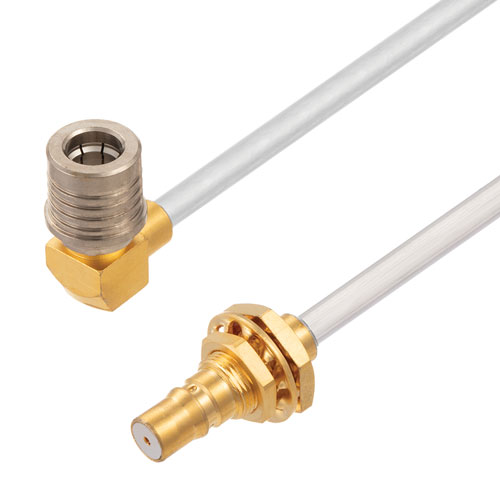 RA QMA Male to QMA Female Bulkhead Cable Tinned Copper RG402 Type .141 Coax FMCA2888