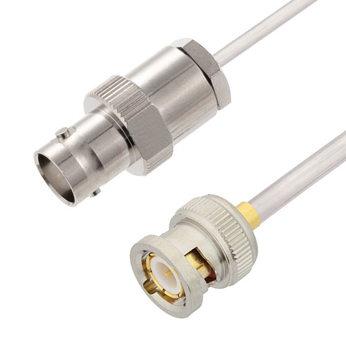BNC Male to BNC Female Cable Tinned Copper RG402 Type .141 Coax in 36 Inch FMCA2893-36