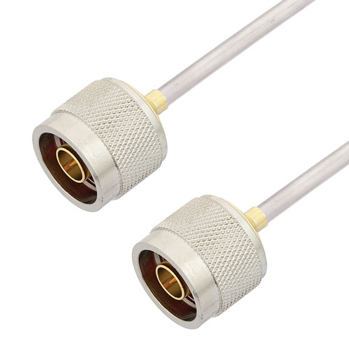 N Male to N Male Cable Tinned Copper RG402 Type .141 Coax in 36 Inch FMCA2896-36