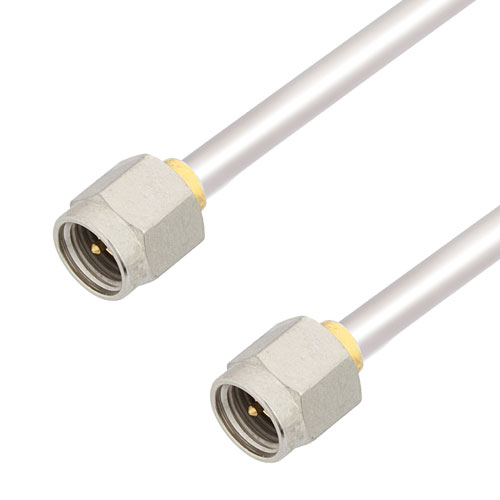 SMA Male to SMA Male Cable Tinned Copper RG402 Type .141 Coax in 36 Inch FMCA2905-36