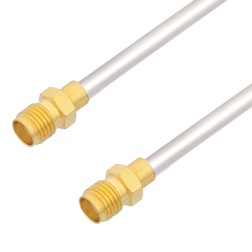 SMA Female to SMA Female Cable Tinned Copper RG402 Type .141 Coax in 36 Inch Length FMCA2912-36