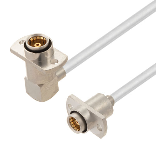 Slide-On BMA Jack 2 Hole Flange to RA Slide-On BMA Jack 2 Hole Flange Cable Tinned Copper RG402 Type .141 Coax in 100CM Length FMCA2915-100CM