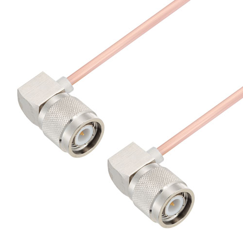 RA TNC Male to RA TNC Male Cable RG405 Type .086 Coax in 150 CM FMCA2924-150CM