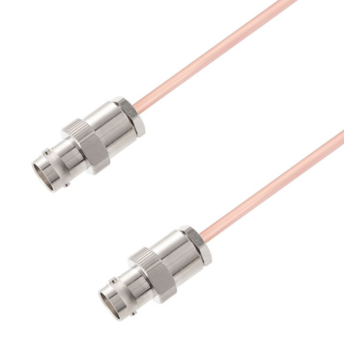 BNC Female to BNC Female Cable RG405 Type .086 Coax in 50 CM FMCA2935-50CM