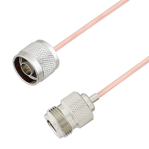 N Male to N Female Cable RG405 Type .086 Coax in 60 Inch FMCA2938-60