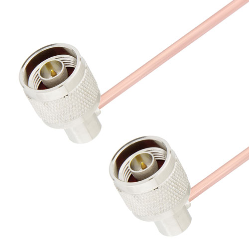 RA N Male to RA N Male Cable RG405 Type .086 Coax in 48 Inch FMCA2941-48