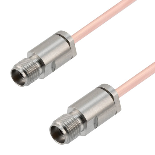 2.92mm Female to 2.92mm Female Cable RG405 Type .086 Coax in 12 Inch FMCA2962-12