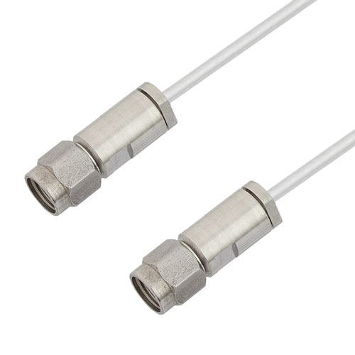 3.5mm Male to 3.5mm Male Cable Tinned Aluminum RG405 Type .086 Coax in 12 Inch FMCA2976-12