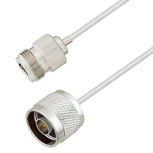 N Male to N Female Cable Tinned Aluminum RG405 Type .086 Coax in 100 CM FMCA2994-100CM