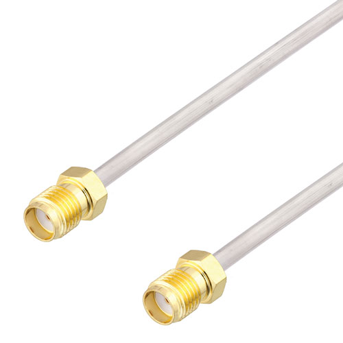 SMA Female to SMA Female Cable Tinned Aluminum RG405 Type .086 Coax in 60 Inch FMCA3011-60