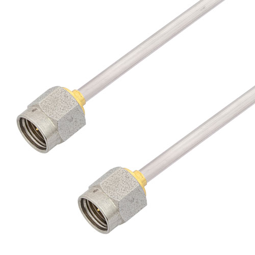 2.92mm Male to 2.92mm Male Cable Tinned Aluminum RG405 Type .086 Coax in 12 Inch FMCA3014-12