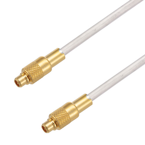 MMCX Plug to MMCX Plug Cable Tinned Aluminum RG405 Type .086 Coax in 12 Inch FMCA3031-12