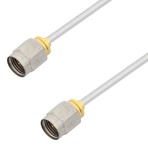2.4mm Male to 2.4mm Male Cable Tinned Copper RG405 Type .086 Coax in 12 Inch FMCA3049-12