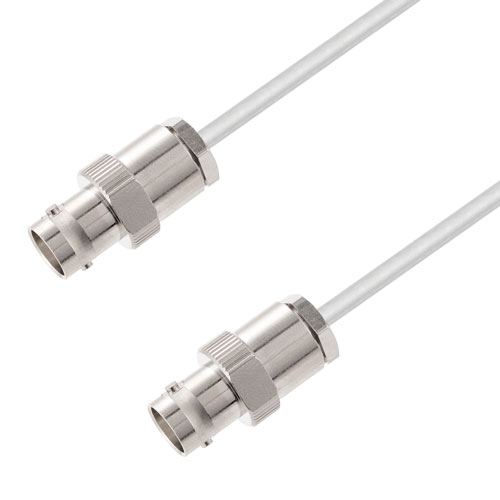 BNC Female to BNC Female Cable Tinned Copper RG405 Type .086 Coax in 36 Inch Length FMCA3053-36