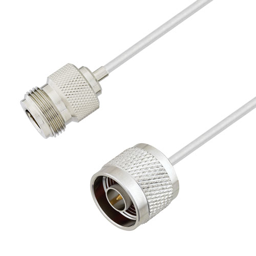 N Male to N Female Cable Tinned Copper RG405 Type .086 Coax in 60 Inch Length FMCA3056-60