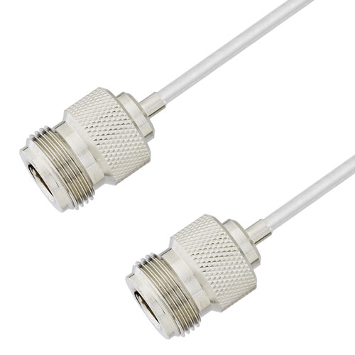 N Female to N Female Cable Tinned Copper RG405 Type .086 Coax in 36 Inch FMCA3063-36