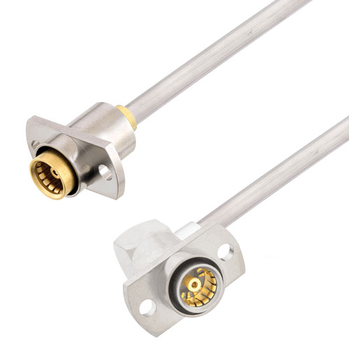 Slide-On BMA Jack 2 Hole Flange to RA Slide-On BMA Jack 2 Hole Flange Cable Tinned Copper RG405 Type .086 Coax in 60 Inch FMCA3092-60