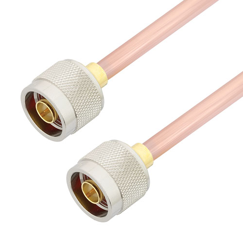 N Male to N Male Cable RG401 Type .250 Coax in 60 Inch Length FMCA3104-60