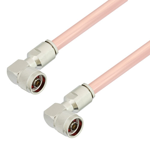 RA N Male to RA N Male Cable RG401 Type .250 Coax in 36 Inch Length FMCA3109-36