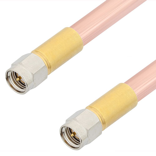 SMA Male to SMA Male Cable RG401 Type .250 Coax in 12 Inch FMCA3115-12