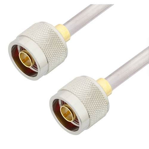 N Male to N Male Cable Tinned Aluminum RG401 Type .250 Coax in 50 CM FMCA3121-50CM