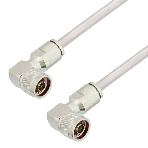 RA N Male to RA N Male Cable Tinned Aluminum RG401 Type .250 Coax in 60 Inch FMCA3126-60