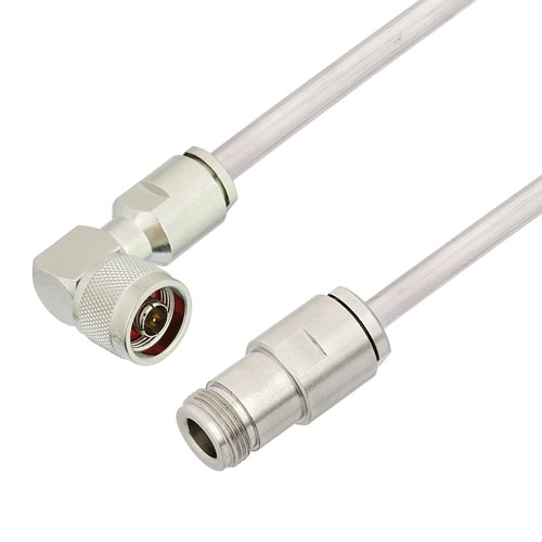 RA N Male to N Female Cable Tinned Aluminum RG401 Type .250 Coax FMCA3127