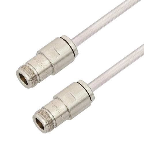 N Female to N Female Cable Tinned Aluminum RG401 Type .250 Coax in 150 CM FMCA3130-150CM