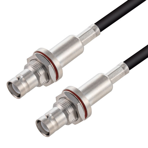 SHV Jack Bulkhead to SHV Jack Bulkhead Cable RG-58 Coax in 60 Inch FMCA3146-60