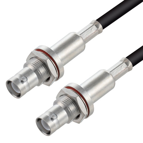 SHV Jack Bulkhead to SHV Jack Bulkhead Cable RG223 Coax in 48 Inch FMCA3163-48