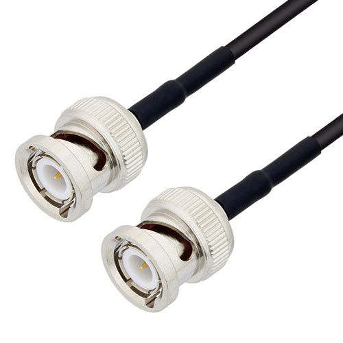 Fire Rated Low Loss BNC Male to BNC Male Cable LMR-100-FR Coax in 24 Inch FMCA3167-24