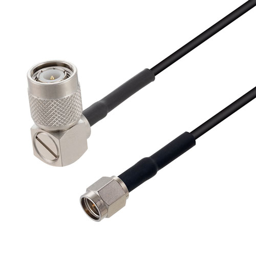 Low Loss RA TNC Male to SMA Male Cable LMR-100 Coax in 200 CM FMCA3174-200CM