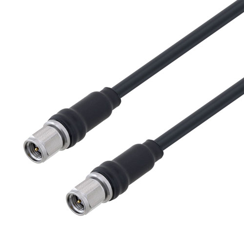 Low Loss SMA Male to SMA Male Cable LMR-195-UF Coax in 24 Inch With Times Microwave Components FMCA3182-24