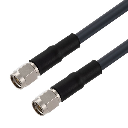 Low Loss SMA Male to SMA Male Cable LMR-195-UF Coax in 24 Inch FMCA3184-24