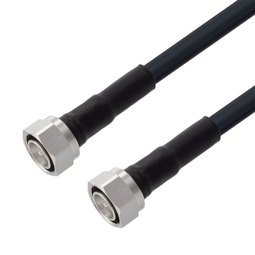 Low Loss 4.3-10 Male to 4.3-10 Male Cable LMR-400 Coax in 24 Inch With Times Microwave Components FMCA3194-24