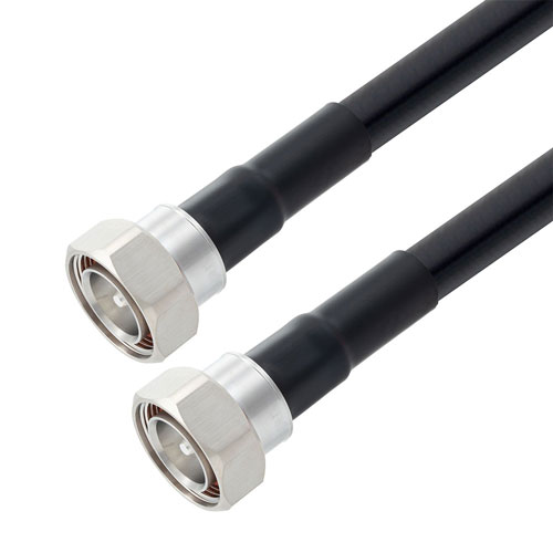 Low Loss 7/16 DIN Male to 7/16 DIN Male Cable LMR-600-UF Coax in 48 Inch With Times Microwave Components FMCA3198-48
